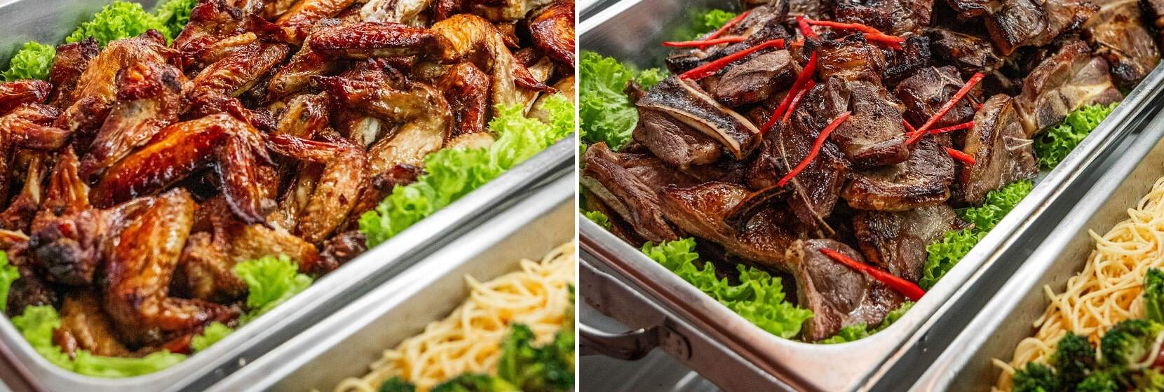 A de.chef buffet catering spread
