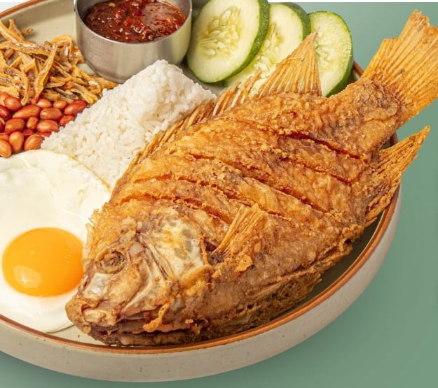 Nasi Lemak Ikan Tilapia