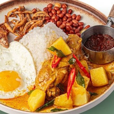 Nasi Lemak Curry Drumstick