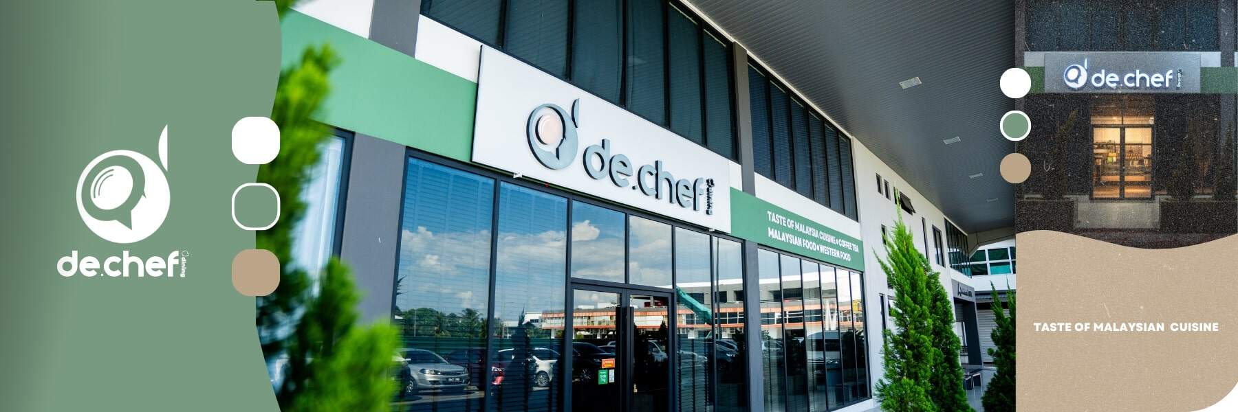 The de.chef dining storefront in Sibu